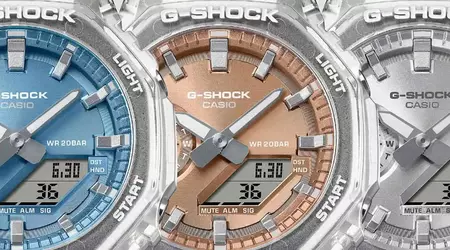 Casio har startet salget i Europa av den nye gjennomsiktige flerfargede klokken GA-2100BM