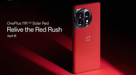OnePlus lanserer en ny variant av OnePlus 11R Solar Red Edition 18. april.