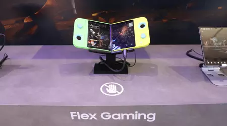 Samsung har avslørt et konsept Flex Gaming-konsoll som kan brettes i to