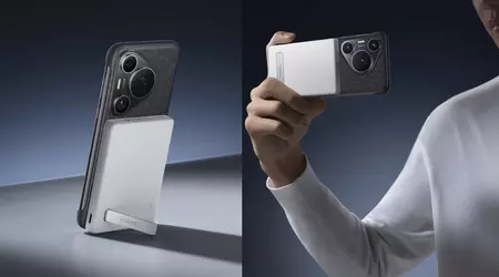Huawei avduket et magnetisk batteri med stativ, opptil 30 W strøm og 5000 mAh kapasitet