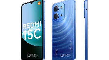 Redmi 15C sett i forhåndsvisningsbilder sammen med Poco C85