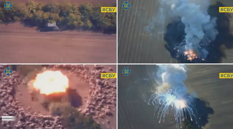 HIMARS ødela et russisk TOS-1A tungt ...