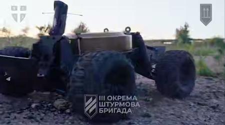 Den tredje angrepsstyrken fanget russere for første gang i menneskets historie med hjelp fra en bakken robot