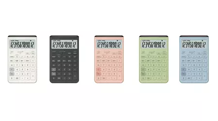 Casio lanserer en ny modell av Comfy JT-200T-kalkulatoren med oppdatert design og solcellepanel på toppanelet