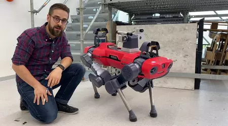 Sveitsiske forskere har utviklet en firbeint robot som klatrer mesterlig i trapper