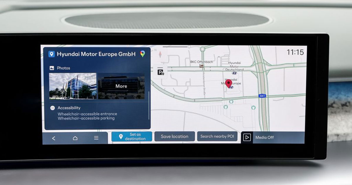 Hyundai Ioniq 9 får støtte for Google Places på skjermen Google Places-integrasjon i Hyundai Ioniq 9: et nytt nivå av navigasjon