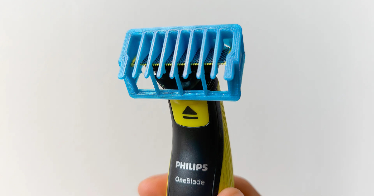 Fremtidens teknologi: Testing av Philips OneBlade-tilbehøret fra en 3D-skriver Philips OneBlade: Innovativt munnstykke skapt med 3D-printing