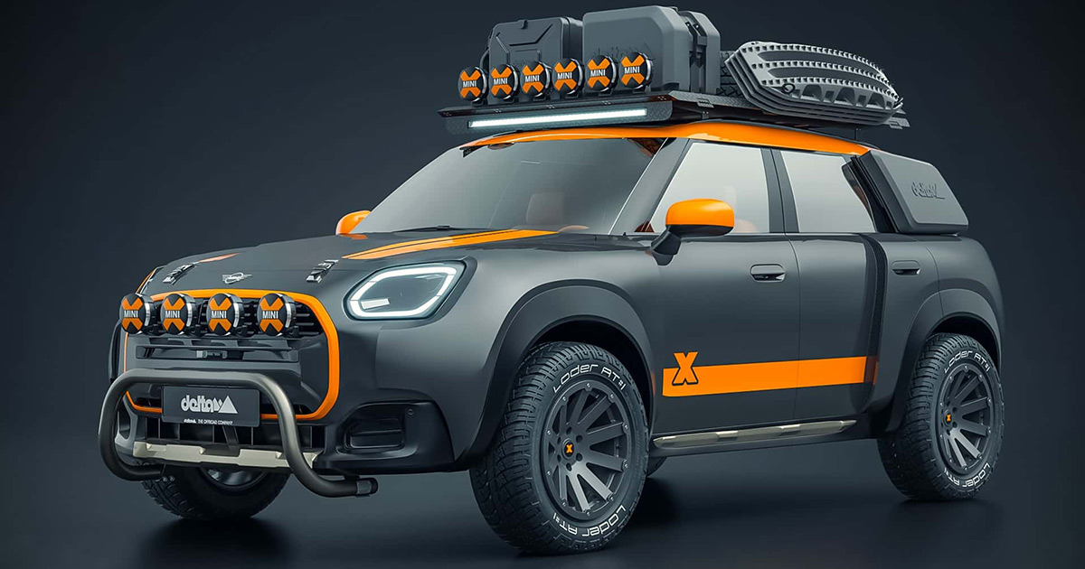 Tuning for det ekstreme: delta4x4 og X-raid moderniserer Mini Countryman Eventyrlig Mini Countryman: Tuning av delta4x4 og X-raid