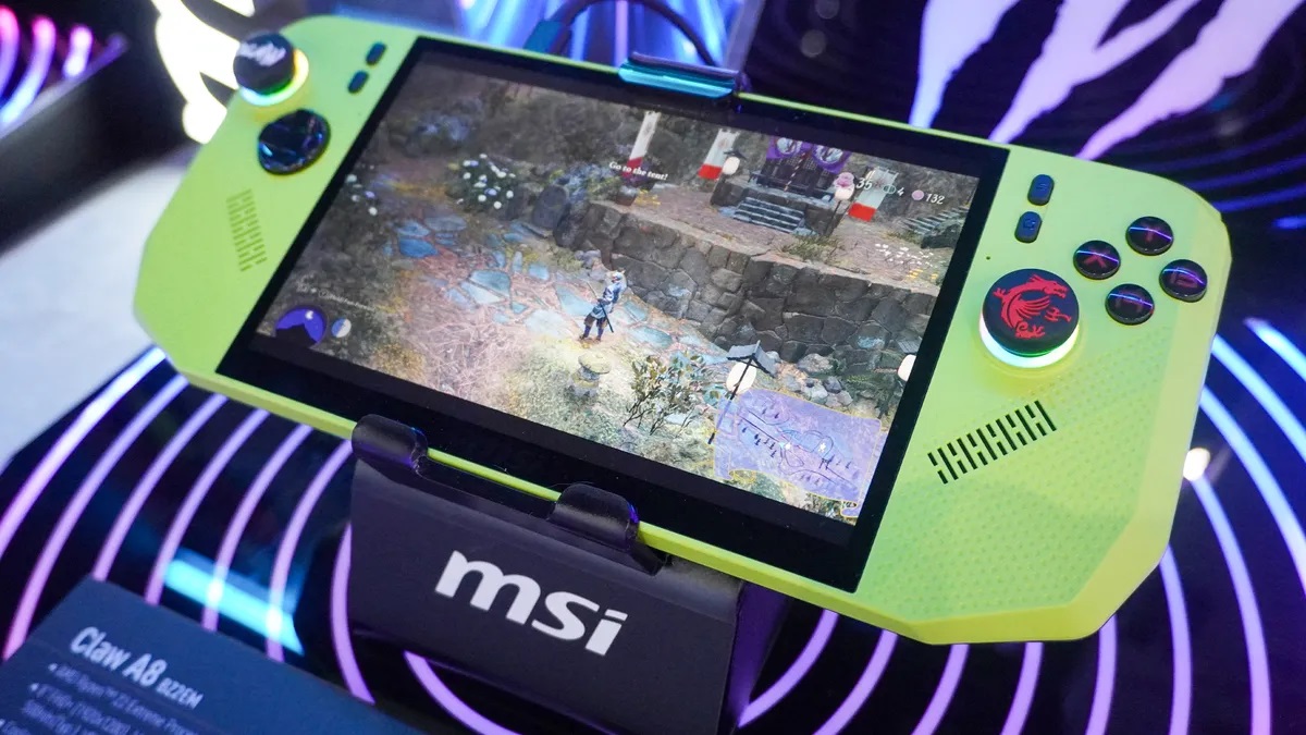 MSI avduket Claw A8, sin første bærbare konsoll med en AMD-brikke MSI avduket Claw A8, sin første bærbare konsoll med en AMD-brikke