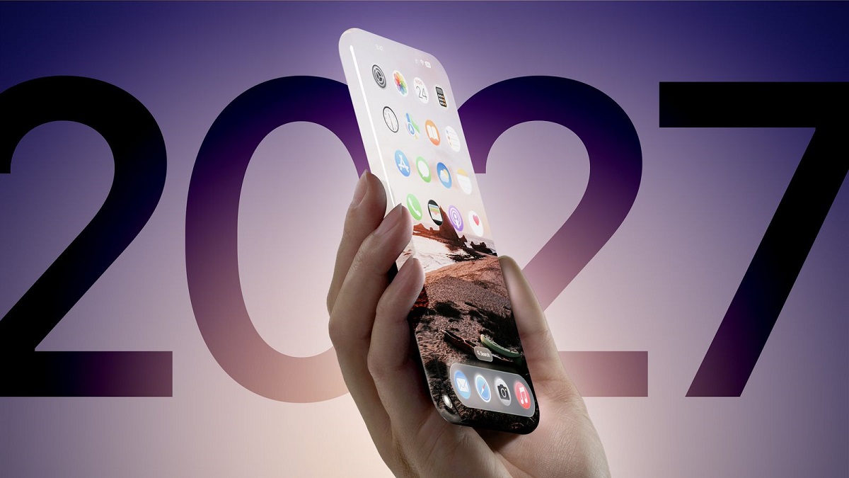 iPhone 2027: Konsept fra fremtiden i dag Spennende iPhone 2027-konsept avslørt: Slik vil fremtidens smarttelefoner se ut