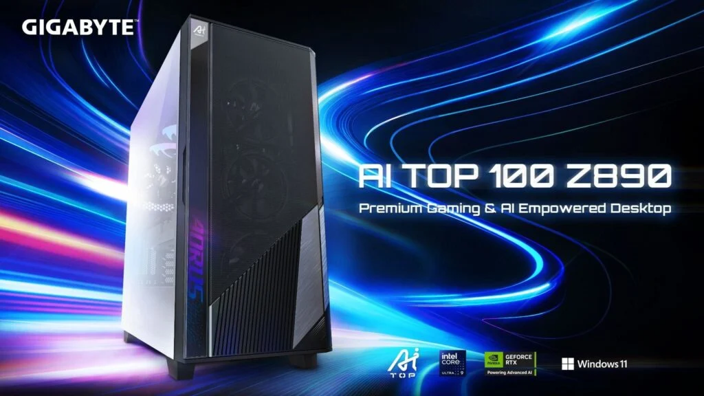 GIGABYTE tar kraften til neste nivå: AI TOP 100 Z890 med Intel Ultra 9 og RTX 5090