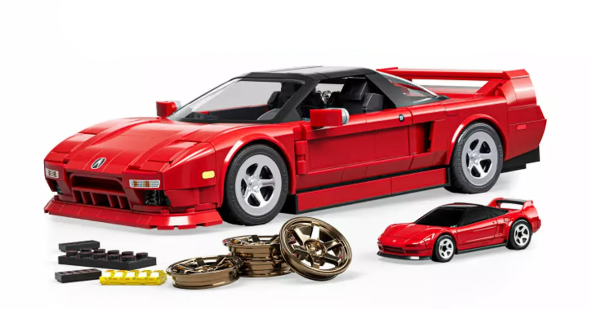 Gjør garasjen din til en miniatyr med Acura NSX-modellen fra Brick Shop Fordyp deg i detaljene: Acura NSX i skala fra Brick Shop