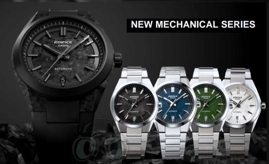 Casio utvider sitt sortiment: fem nye EFK-100 modeller med safirkrystall kommer snart!