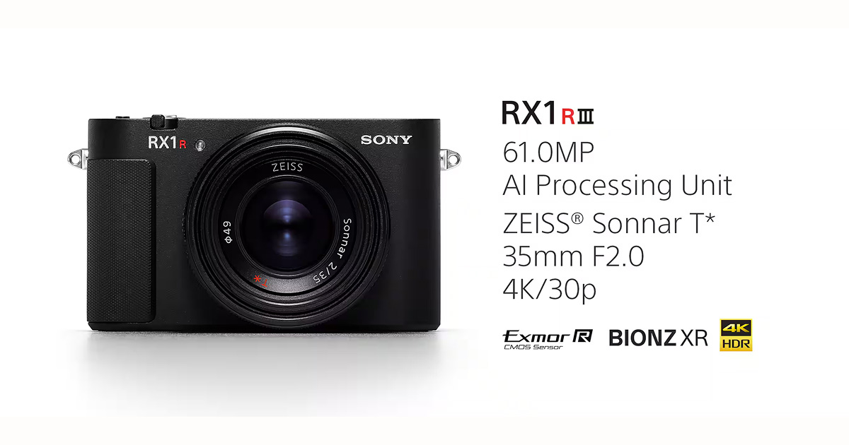 Fremtiden i et kompakt hus - møt Sony RX1R III Den nye Sony RX1R III: et smart kamera med en 61-megapiksel sensor