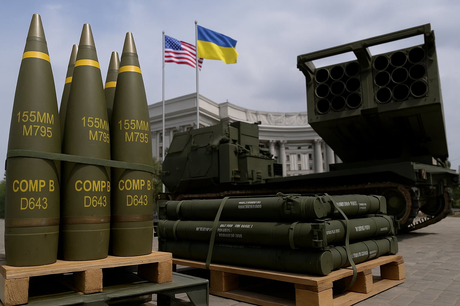 Skallene kommer: USA gjenopptar våpensalg til Ukraina etter pause Skallene kommer: USA gjenopptar våpensalg til Ukraina etter pause