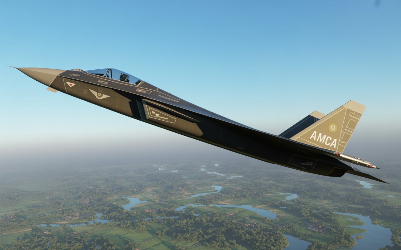 Det indiske stealth-flyet HAL AMCA avdekkes i en visualisering: Se selv! Første glimt: De imponerende trekkene til HAL AMCA i illustrasjonen