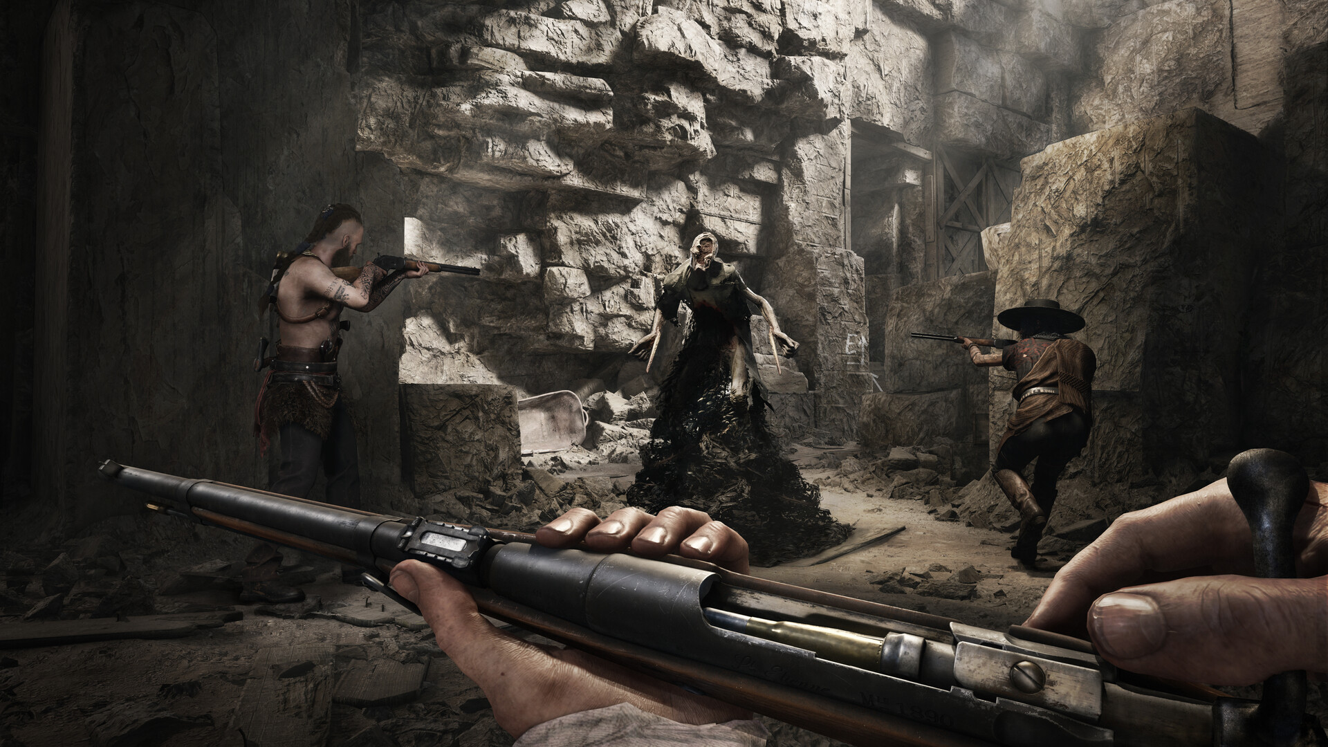 Hva det nye skjermbildet av Hunt: Showdown 1896 Skjermbilde fra det nye kartet: utforsker Hunt: Showdown 1896