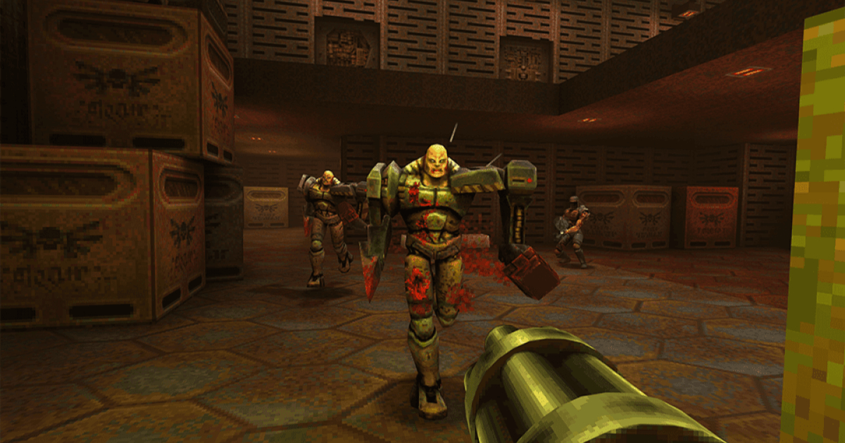 Quake er tilbake: første opptak av kamper og atmosfære En legende vender tilbake: Skjermbilder fra Quake vekker nostalgi blant spillere