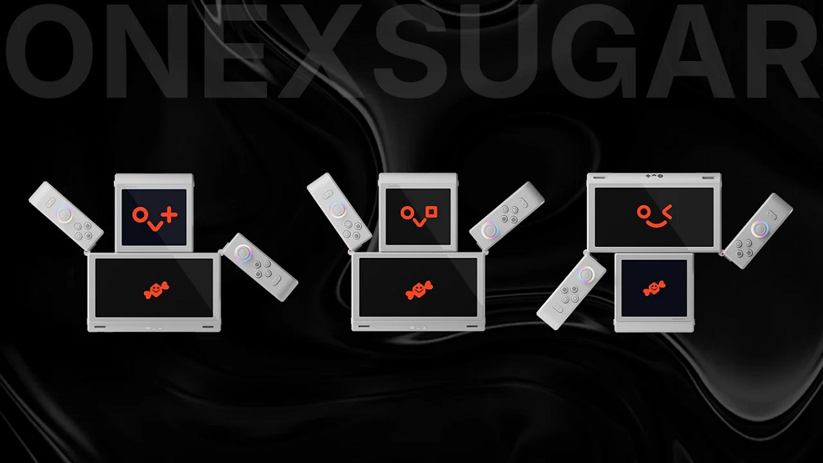 Nintendo DS-konseptet gjenoppfunnet: den uvanlige OneXSugar Sugar 1 håndholdte konsollen med to skjermer og fleksibel transformasjon avduket Nintendo DS-konseptet gjenoppfunnet: den uvanlige OneXSugar Sugar 1 håndholdte konsollen med to skjermer og fleksibel transformasjon avduket