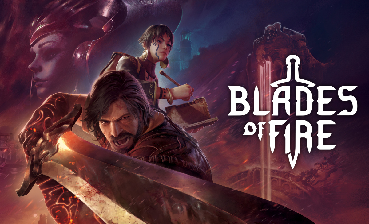 Nytt i rollespillverdenen: en bannerkampanje for Blades of Fire Bannerreklame for Blades of Fire-prosjektet: en brennende opplevelse for fans av rollespill
