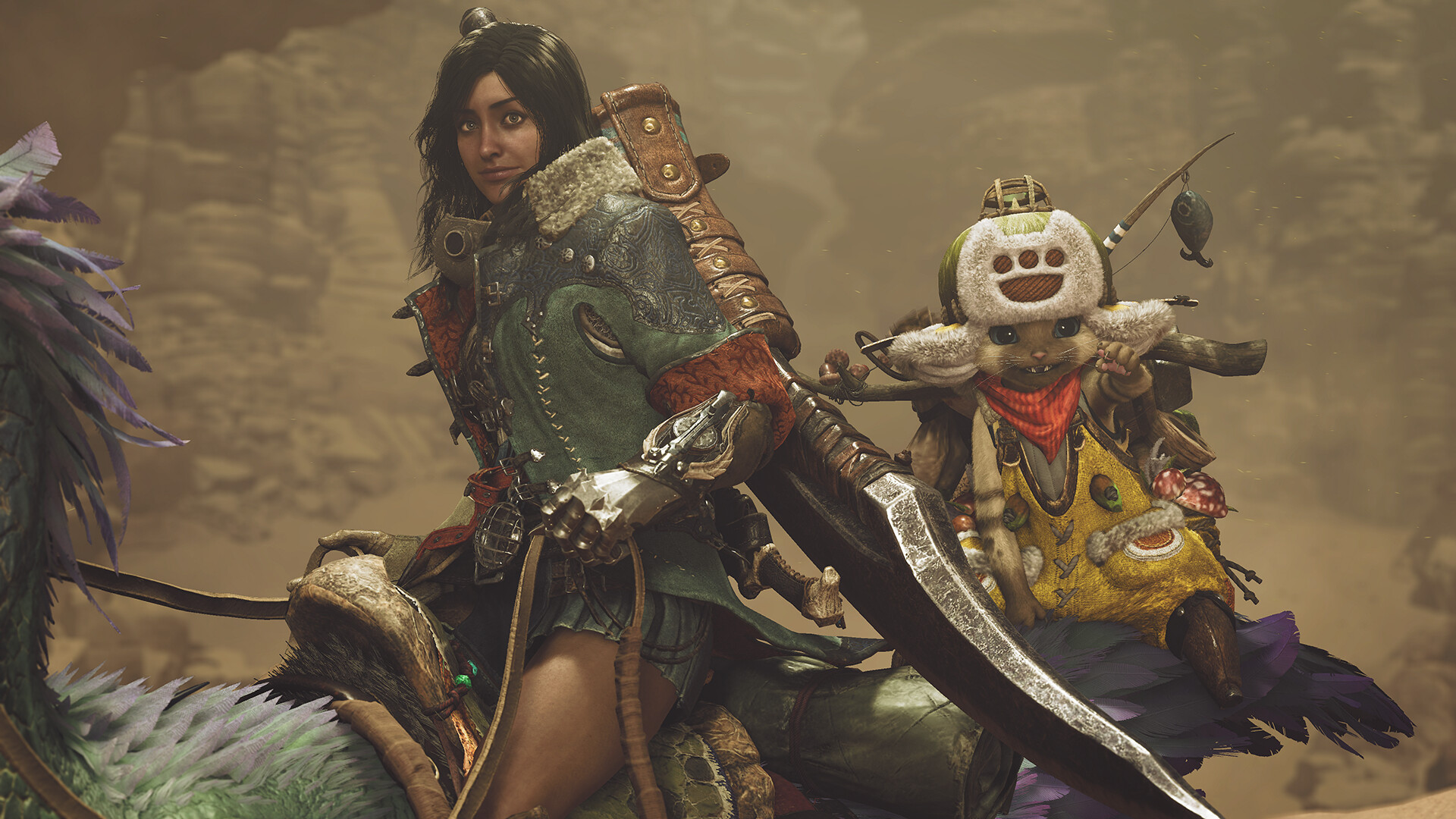 Skjermbilde fra Monster Hunter Wilds - oppdag den ukjente jaktverdenen Første møte med Monster Hunter Wilds - eksklusivt skjermbilde!