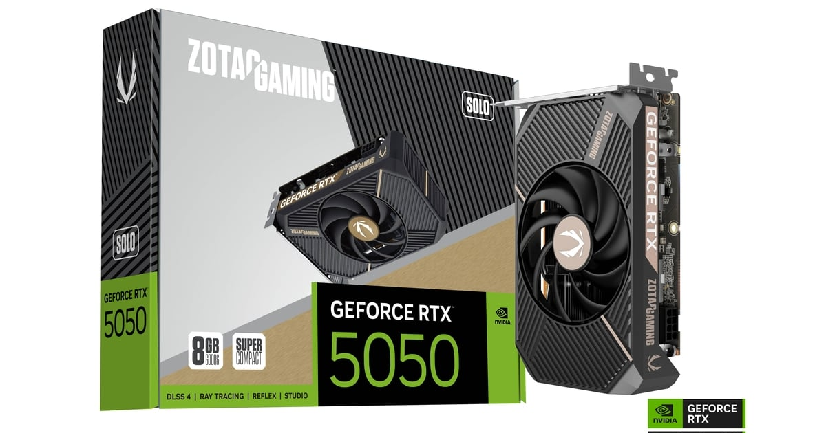 ZOTAC GAMING Avslører det stilige GeForce RTX 5050 SOLO