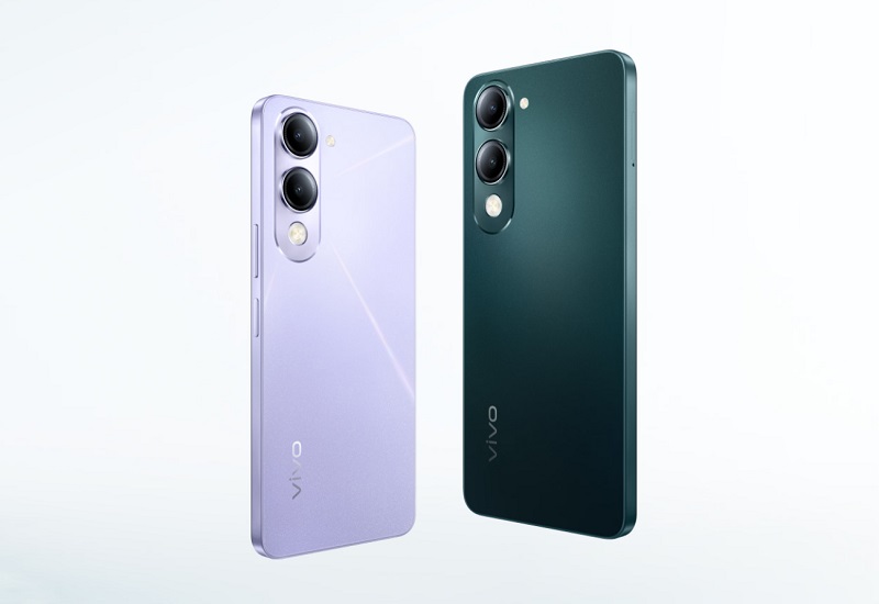 Vivo Y19s GT 5G smarttelefon mot bakteppet av natur Vivo Y19s GT 5G smarttelefon mot bakteppet av natur