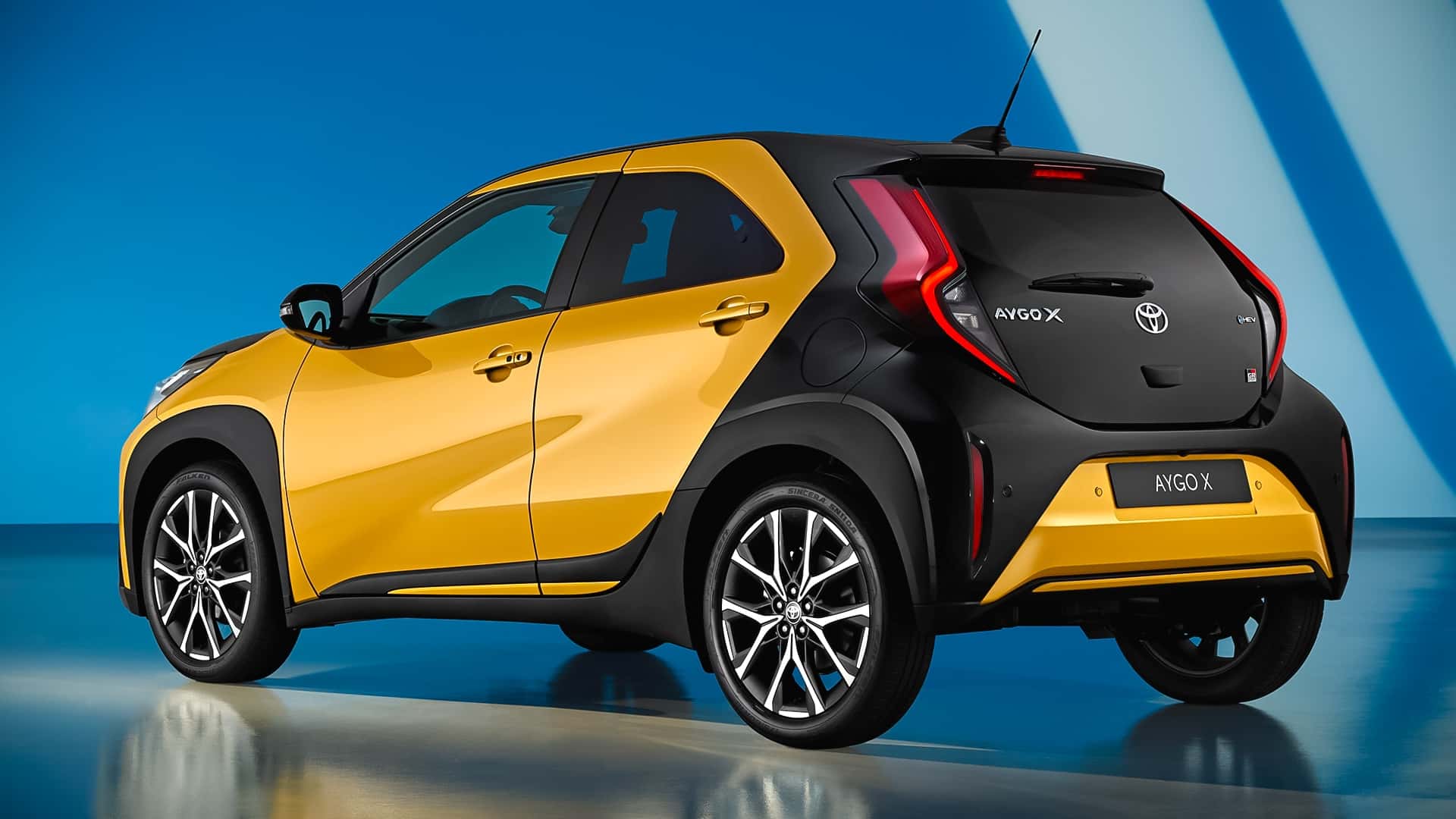 Toyota Aygo X - Sporty interiørdesign Toyota Aygo X - Sporty interiørdesign