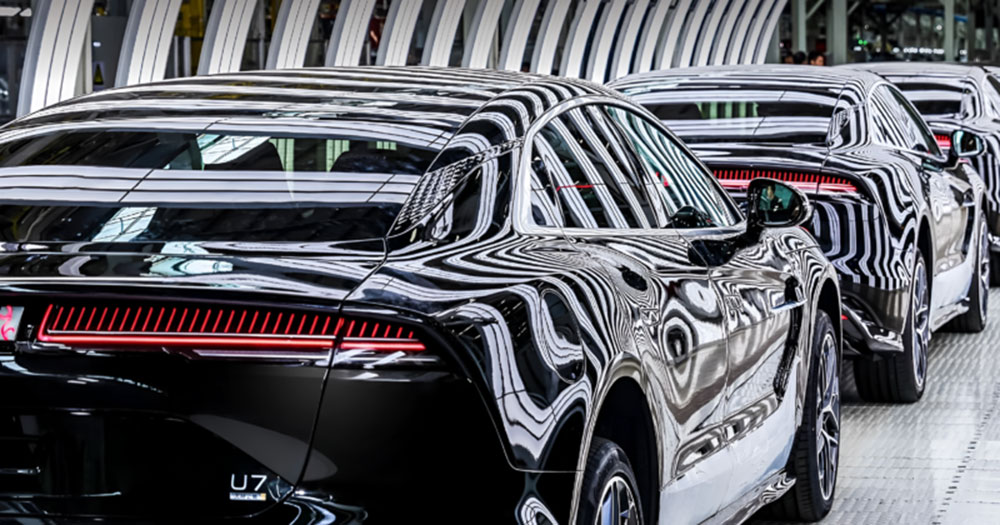 Interiør av Yangwang U7 premium sedan Interiør av Yangwang U7 premium sedan