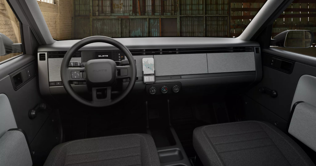 Interiør og detaljer av Slate lastebilen Interiør og detaljer av Slate lastebilen