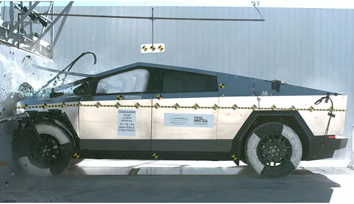 Tesla Cybertruck på test Tesla Cybertruck på test