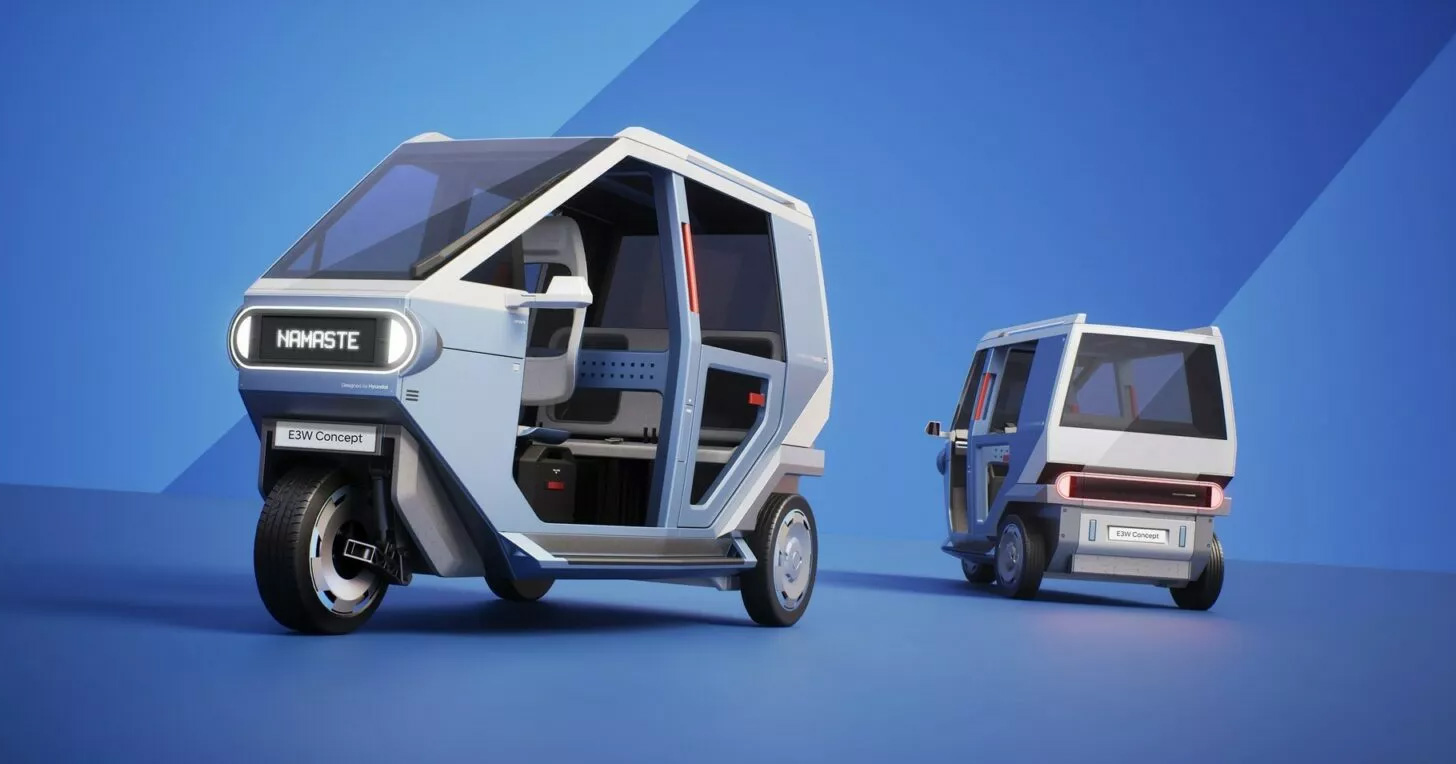 Elektrisk trehjulskonsept fra Hyundai Elektrisk trehjulskonsept fra Hyundai