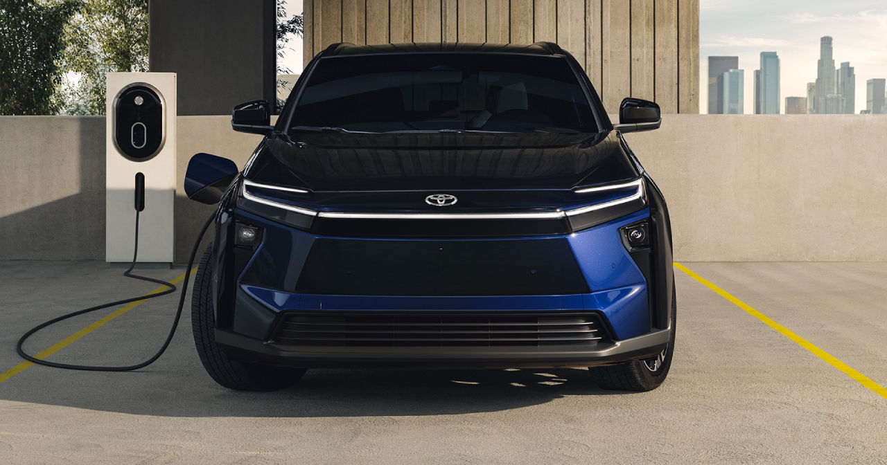 Den oppdaterte Toyota bZ sett forfra Den oppdaterte Toyota bZ sett forfra