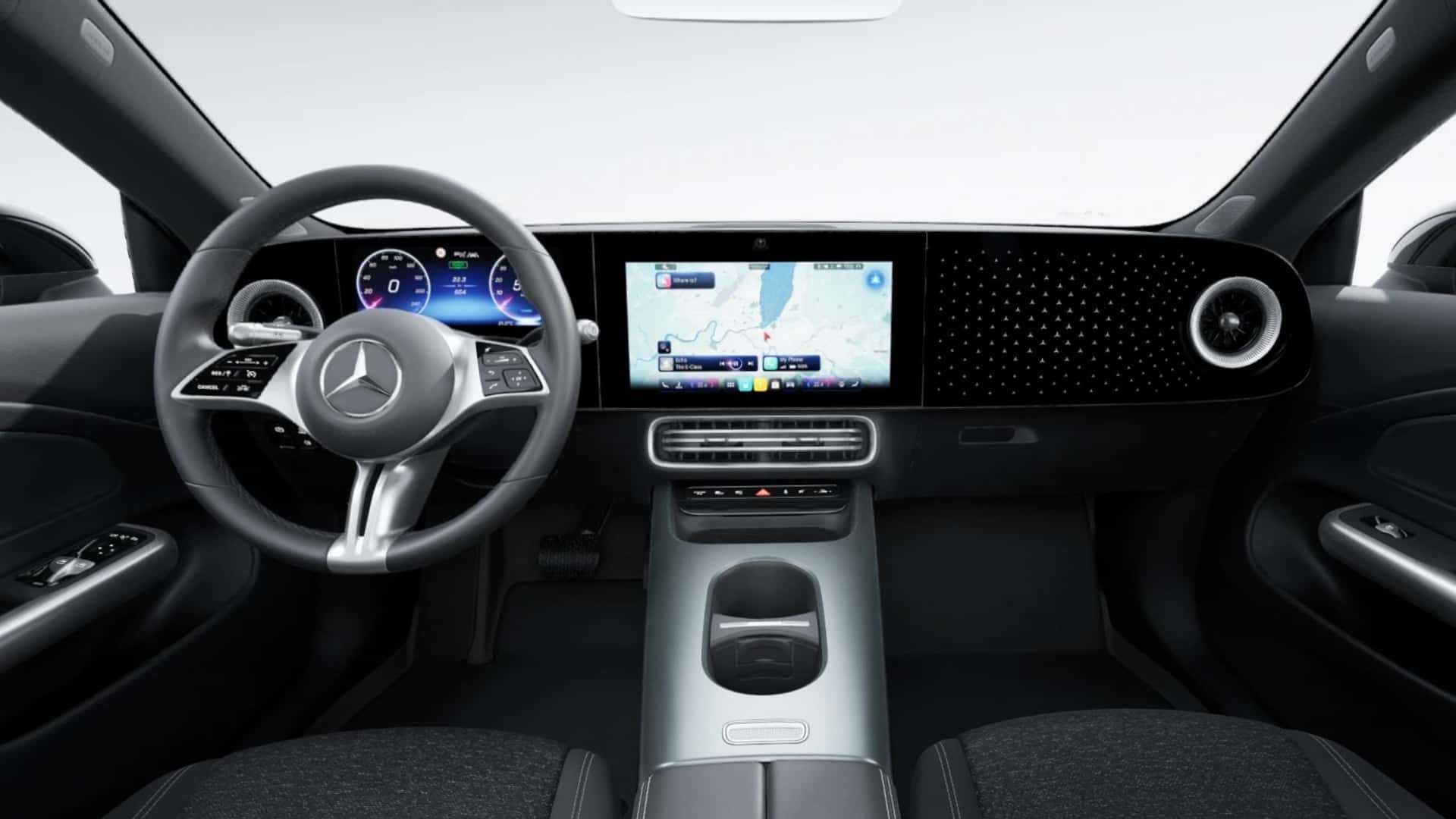Interiøret i den nye Mercedes-Benz CLA Interiøret i den nye Mercedes-Benz CLA
