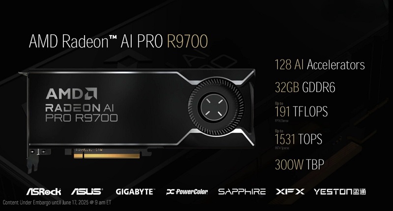 Radeon AI PRO 9000 grafikkakseleratorer Radeon AI PRO 9000 grafikkakseleratorer