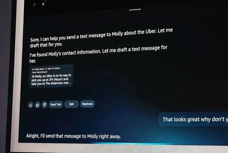 Bilde 2: Alexa+ i aksjon