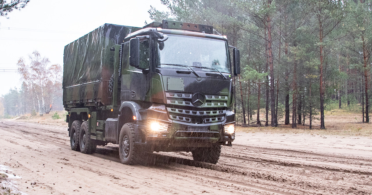 Mercedes-Benz Arocs terrengmilitærlastebil Mercedes-Benz Arocs terrengmilitærlastebil
