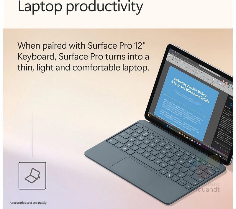 Surface Pro 12 nettbrett med tastatur Surface Pro 12 nettbrett med tastatur