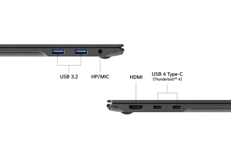 LG Gram Pro laptops in different angles LG Gram Pro laptops in different angles