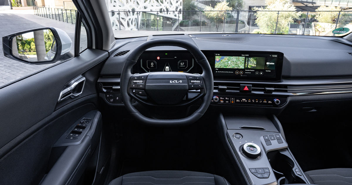 Interior photo of the Kia Sportage Interior photo of the Kia Sportage