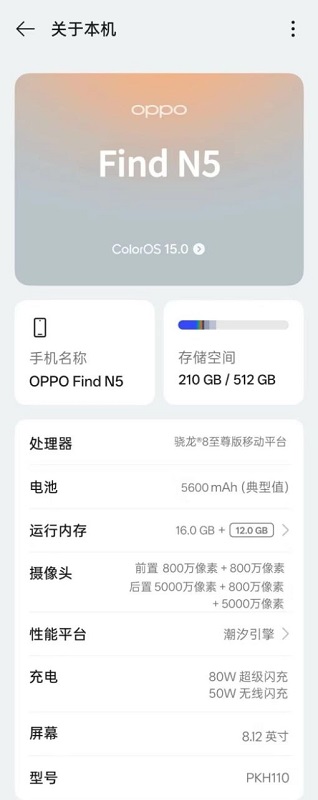 Oppo Finn N5 spesifikasjoner fra kinesiske sosiale nettverk Oppo Finn N5 spesifikasjoner fra kinesiske sosiale nettverk