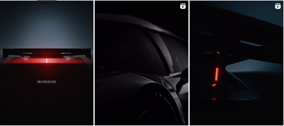 Screenshot av teasere fra Koenigsegg sin Instagram-side Screenshot av teasere fra Koenigsegg sin Instagram-side