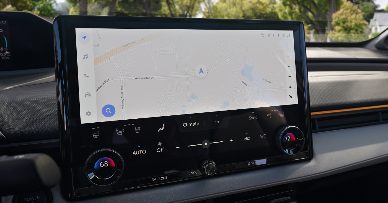 Midtkonsollen på den redesignede Toyota bZ Midtkonsollen på den redesignede Toyota bZ