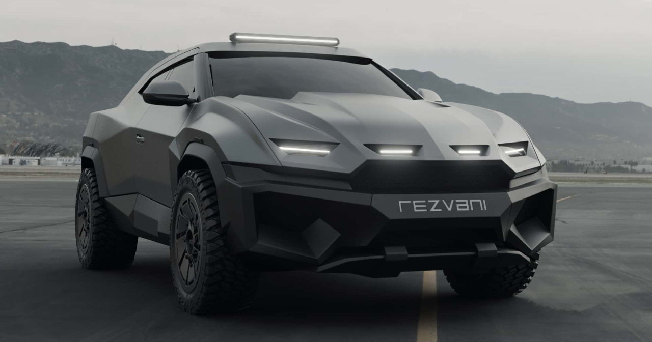 Rezvani Knight er en ekstrem offroader. Rezvani Knight er en ekstrem offroader.