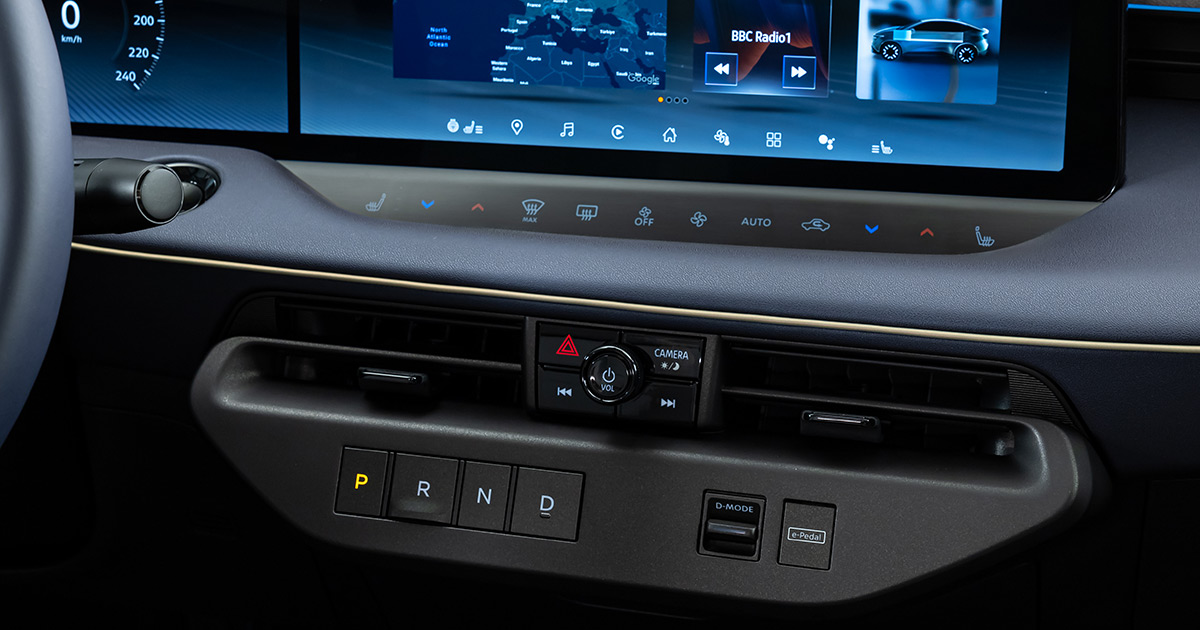 Det teknologiske interiøret i den nye Nissan Leaf Det teknologiske interiøret i den nye Nissan Leaf