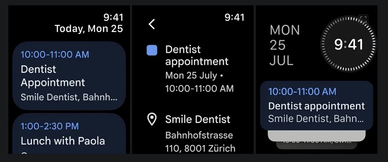 Google Kalender på Apple Watch Google Kalender på Apple Watch