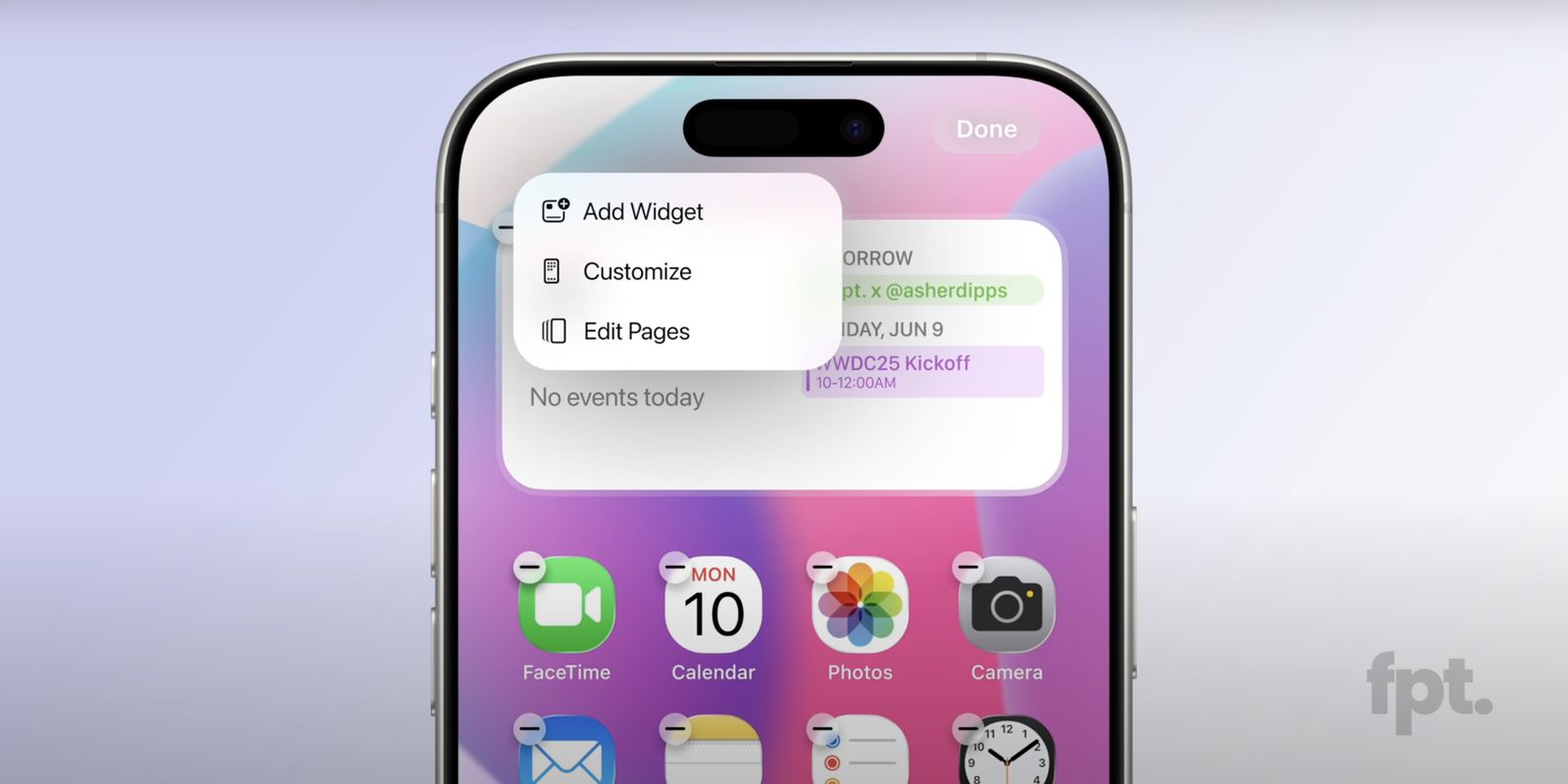 iOS 19-meny iOS 19-meny