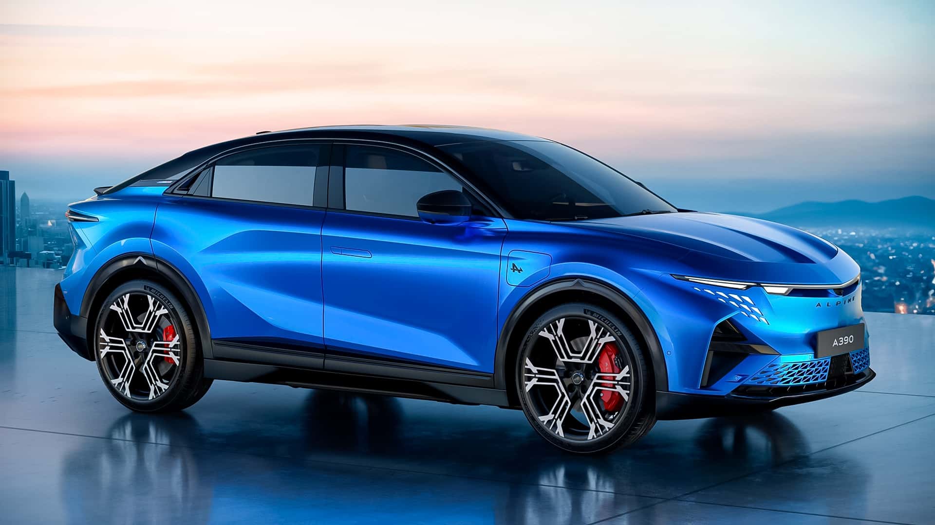 Alpine A390 forfra Alpine A390 forfra