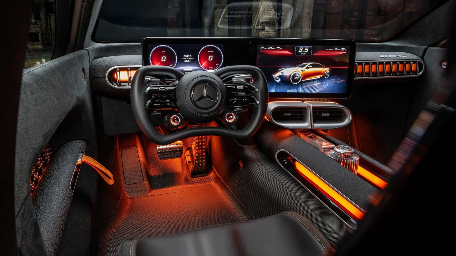 Mercedes-AMG GT XX Concept Interior Close Up Mercedes-AMG GT XX Concept Interior Close Up