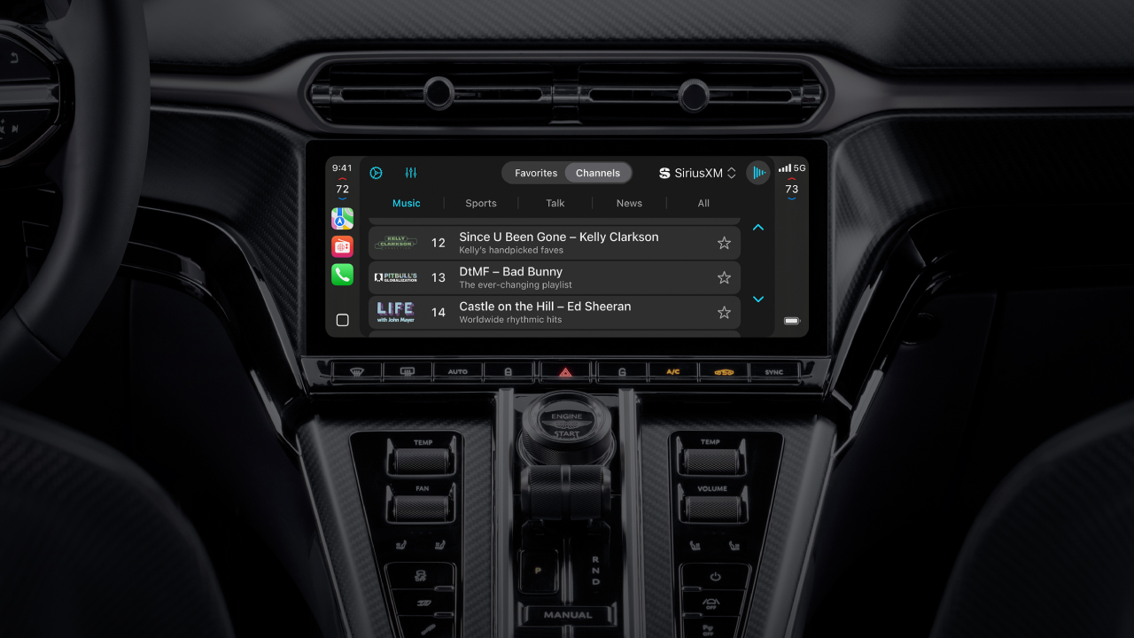 CarPlay Ultra-instrumentpanel med radio CarPlay Ultra-instrumentpanel med radio